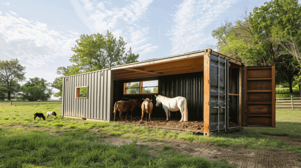 Shipping Container Barn & Other Farm Uses