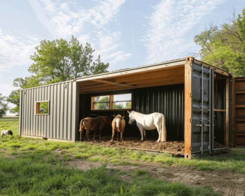 Shipping Container Barn & Other Farm Uses